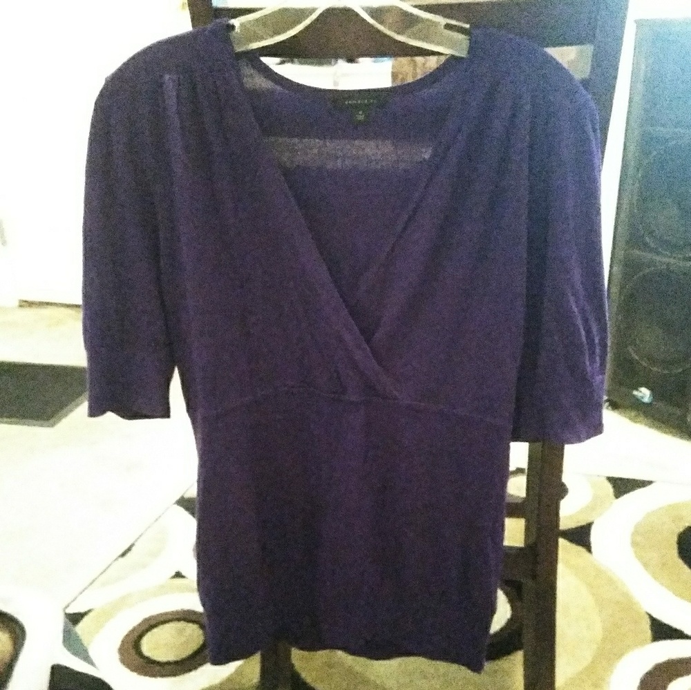 Purple V Neck
